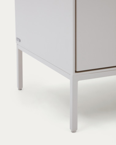 Vedrana 5-drawer chest of drawers white lacquered MDF 60 x 114 cm