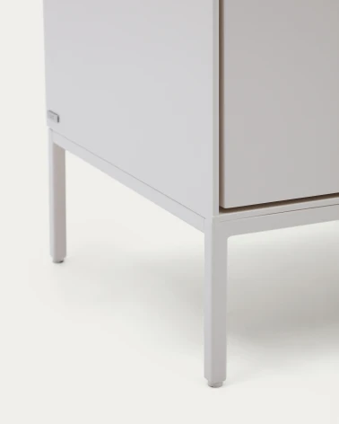 Vedrana 5-drawer chest of drawers white lacquered MDF 60 x 114 cm