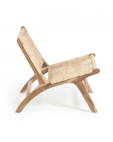 Beida solid teak armchair