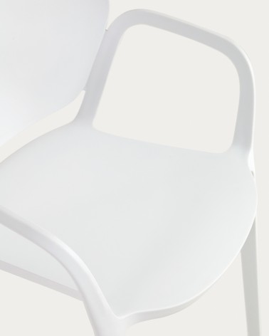 Ania stackable white garden chair