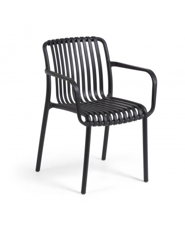 Isabellini stackable outdoor chair in black