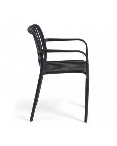 Isabellini stackable outdoor chair in black