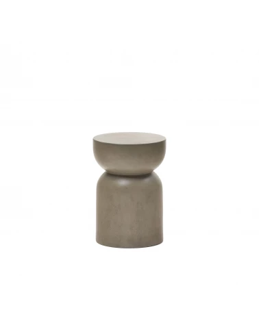 Garbet round cement side table, Ă 32 cm