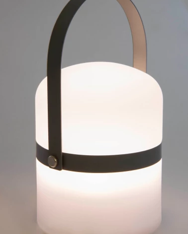 Ridley grey mini table lamp