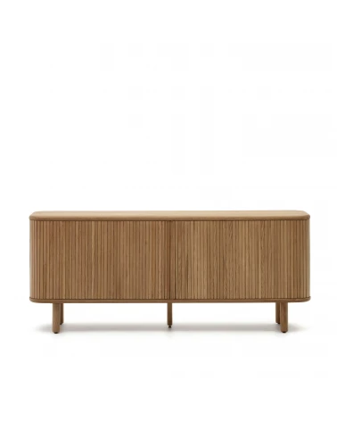 Mailen 2 door sideboard in ash veneer with a natural finish 180 x 75 cm