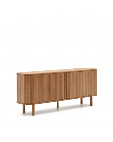 Mailen 2 door sideboard in ash veneer with a natural finish 180 x 75 cm