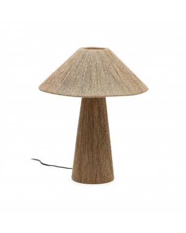 Renee table lamp in natural jute