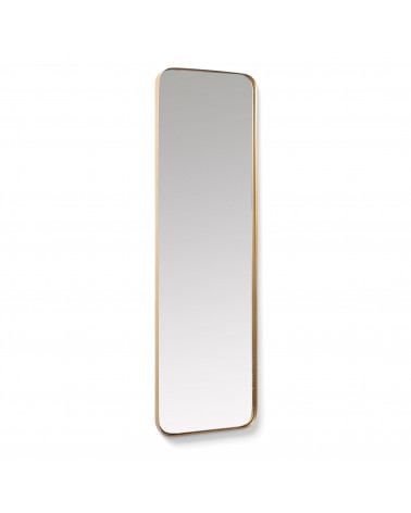 Marco gold metal wall mirror 30 x 100 cm