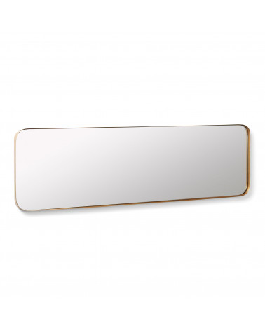 Marco gold metal wall mirror 30 x 100 cm