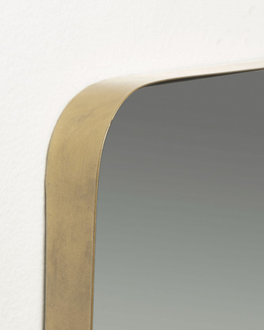 Marco gold metal wall mirror 30 x 100 cm